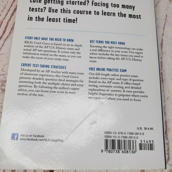 AP U.S. History Crash Course The Test Prep AP Teachers Adult Learning - Picture 7 of 8